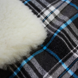Универсальное одеяло для пикника на меху из овечьей шерсти