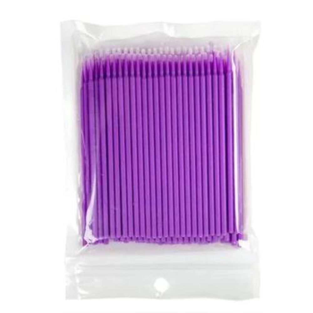 Микробраши фиолетовые (100 шт) в пакете