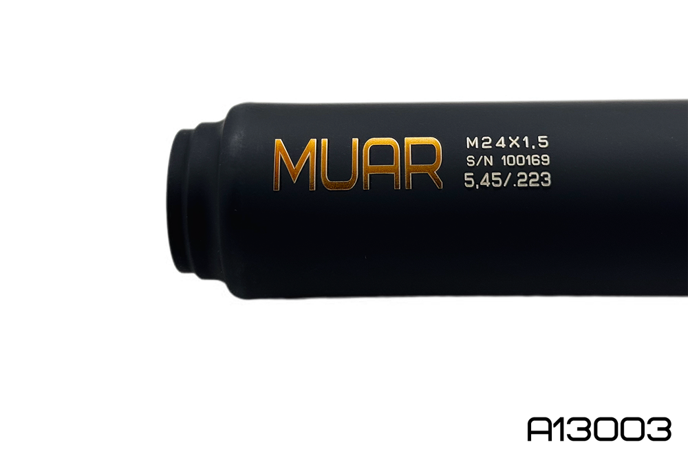 Титановый газоразгруженный ДТКП на Сайгу 5,45 / 223, резьба 24х1,5, MUAR