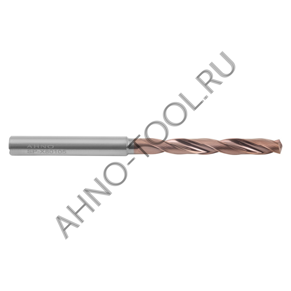 Сверло  6.7мм монолитное твердосплавное 5D с подводом СОЖ. SP-X801050670 VHM AHNO