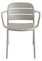 Кресло пластиковое Papatya Beykoz-K, светло-серый