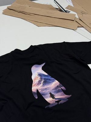 Футболка оверсайз(унисекс) ПИНГВИН БАТВАЙ