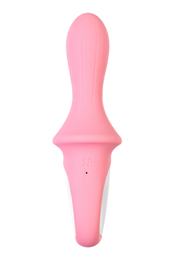 Нереалистичный вибратор Satisfyer Air Pump Booty 5, силикон, розовый, 15 см.