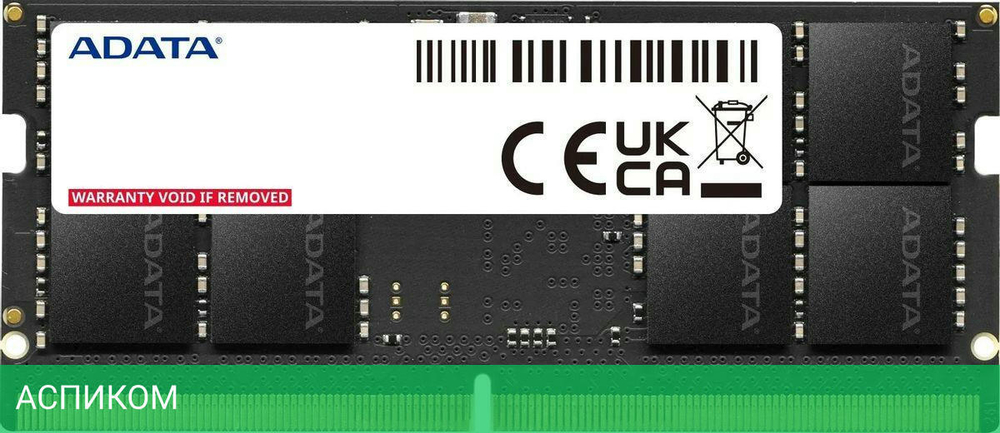 Оперативная память A-Data 16GB DDR5 4800 SO DIMM (AD5S480016G-S)