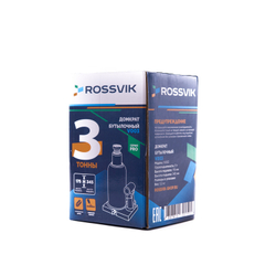 Домкрат бутылочный ROSSVIK PRO V003, г/п 3,0т