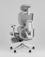 Кресло офисное TopChairs Prodigy с оттоманкой серый