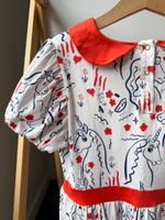 Трикотажное платье Mini Rodini, 140