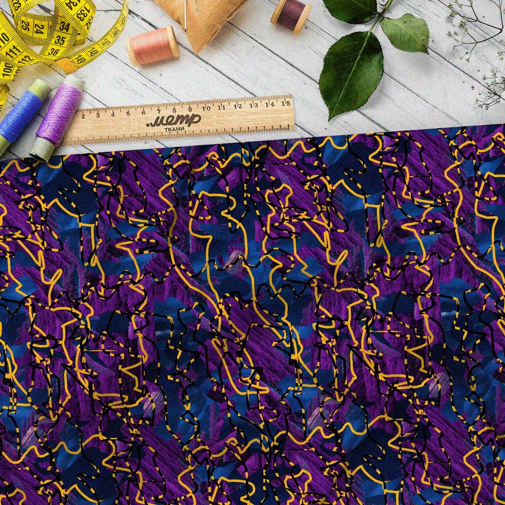 Ткань шифон ядовитая река