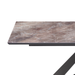 Стол стеклянный Woodville Ноттингем 180х90х74 карелия, черный