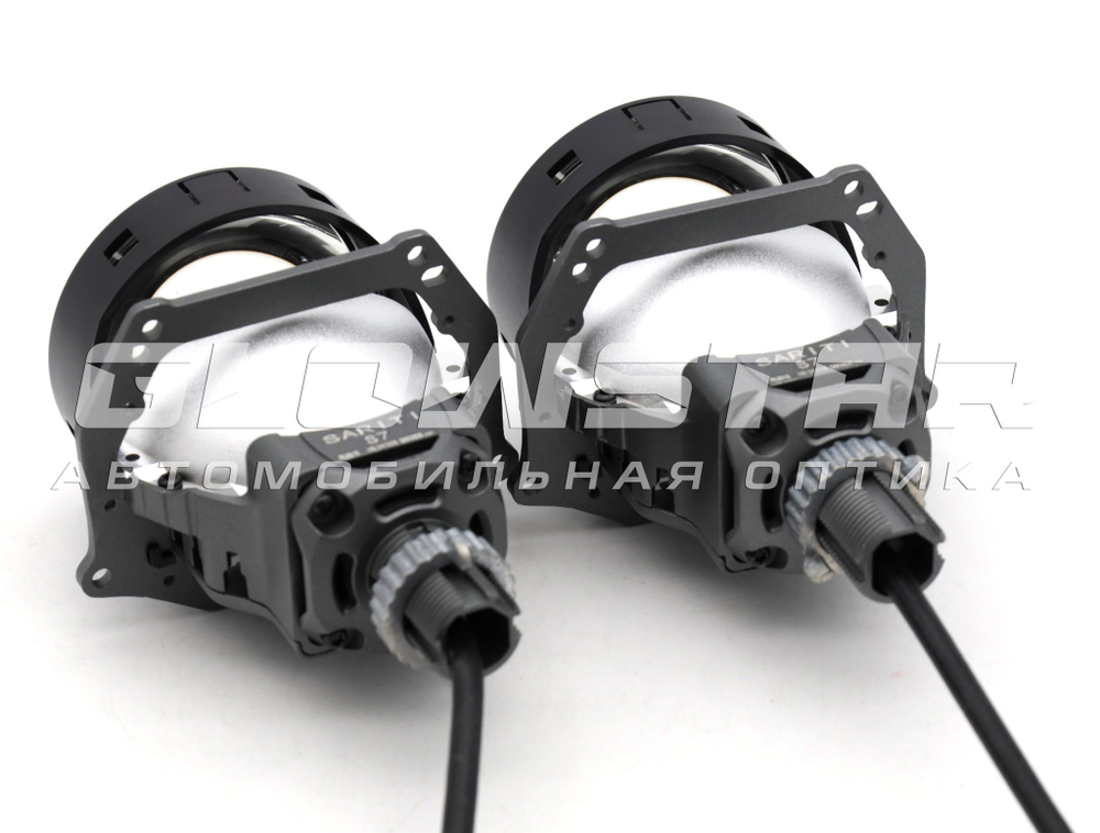 Билед модули Sariti S7 3.0 дюйма, 2 чипа, 5500К, 12V, 49W/58W, крепление 3R и съемное гаечное (комплект, 2шт)