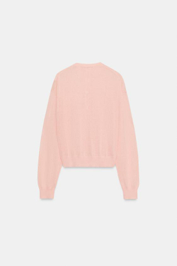 ZARA КАРДИГАН ИЗ ТОНКОГО ТРИКОТАЖА, ПАСТЕЛЬНО-РОЗОВЫЙ