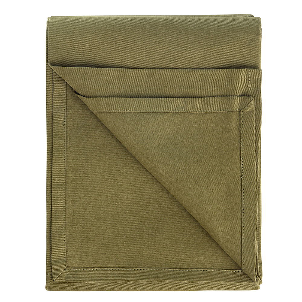 Скатерть из хлопка оливкового цвета из коллекции essential, 170х170 см