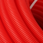 Труба гофрированная защитная ПНД Stout диаметром 32 мм, цвет красный