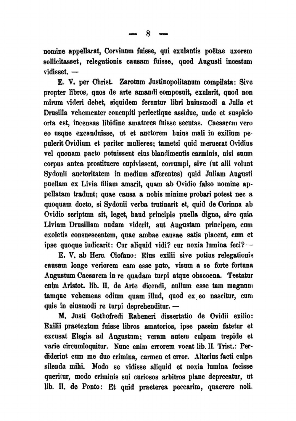 Die Ursachen der Verbannung des Ovid | J. Huber