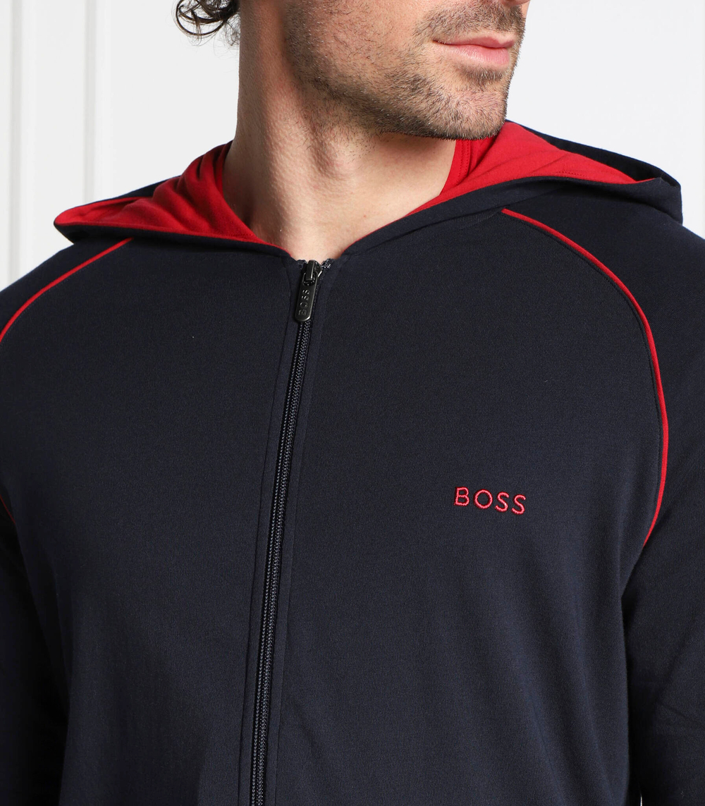 Худи mix&match jacket h BOSS BLACK - темно-синий(50469581)