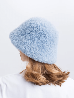 Панама теплая из шерсти мериноса, светло-голубая, SilverFox