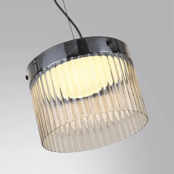 5047/24L L-VISION ODL24 000 черный/светл.янтарный/металл/стекло Подвес LED 24W 4000К 2715Лм PILLARI
