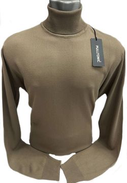 Кашемировый джемпер с высоким горлом PULLTONIC. р-р 50-60