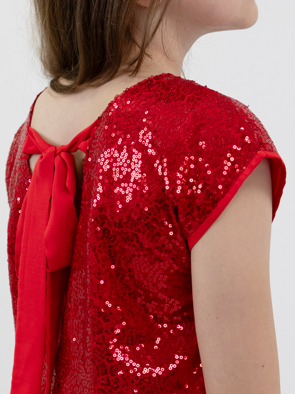 Блузка топ с пайетками для девочки