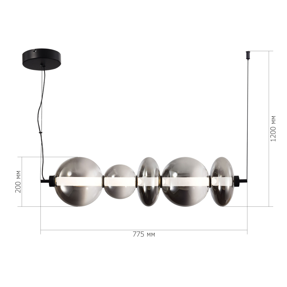 Светильник подвесной PERLINA LED 40W 3000K