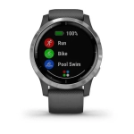 Часы для фитнеса Garmin vivoactive 4, серые, 010-02174-03