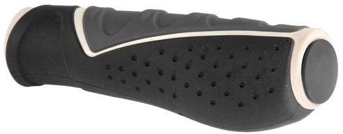 Грипсы VLG-709AD3 Velo c заглушками VLP-35 130мм чёрно-серо-белые