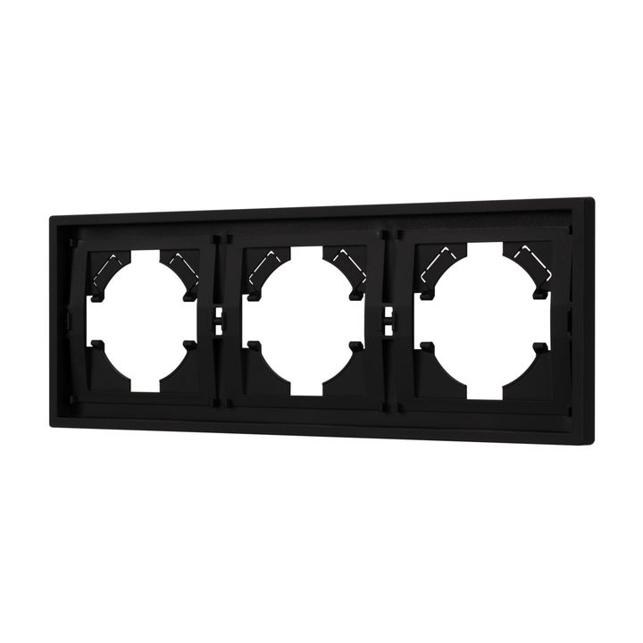 Рамка пластиковая FRM-TENDO-SFPL-3-BK Arlight 054650
