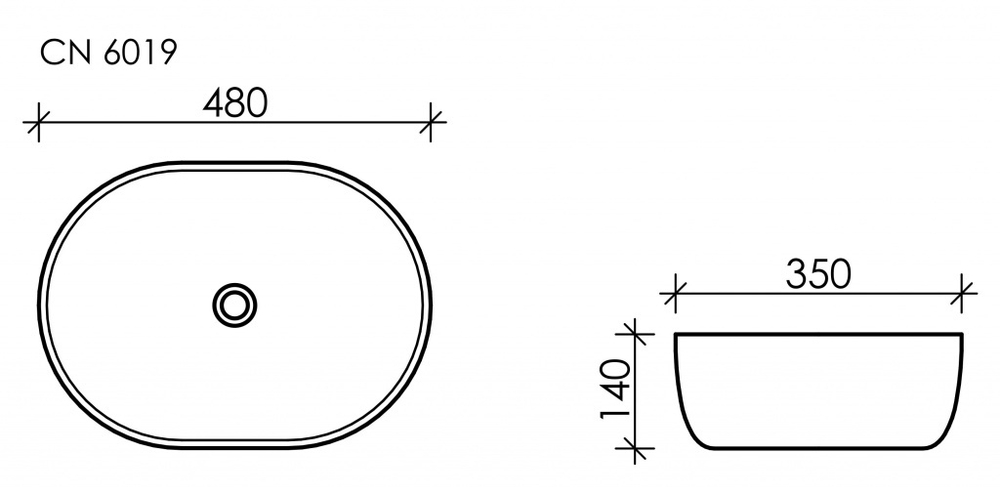 Раковина Ceramica Nova Element 48 см CN6019