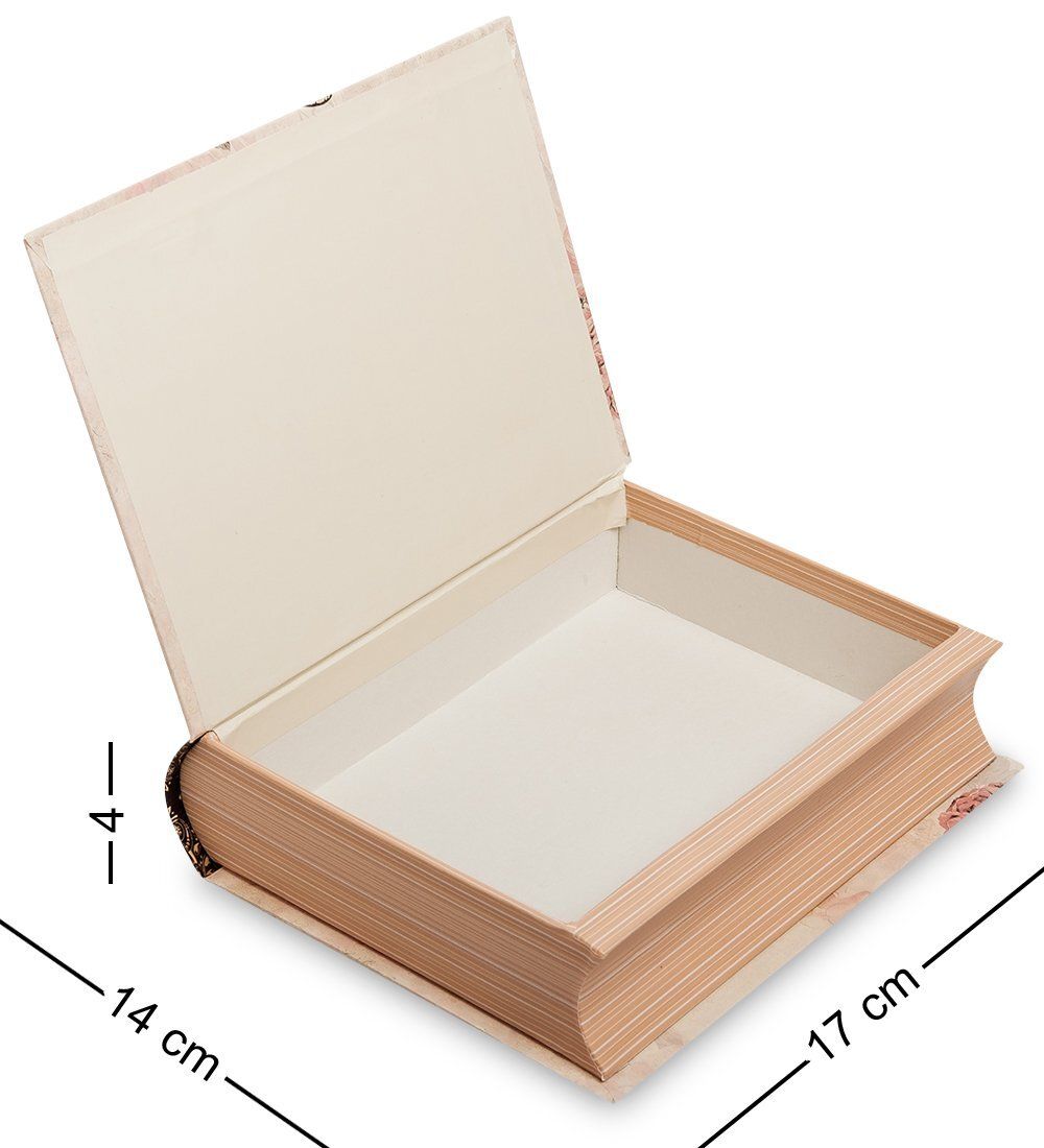 WG-105-C Коробка подарочная «Книга» цв.роза чайн.