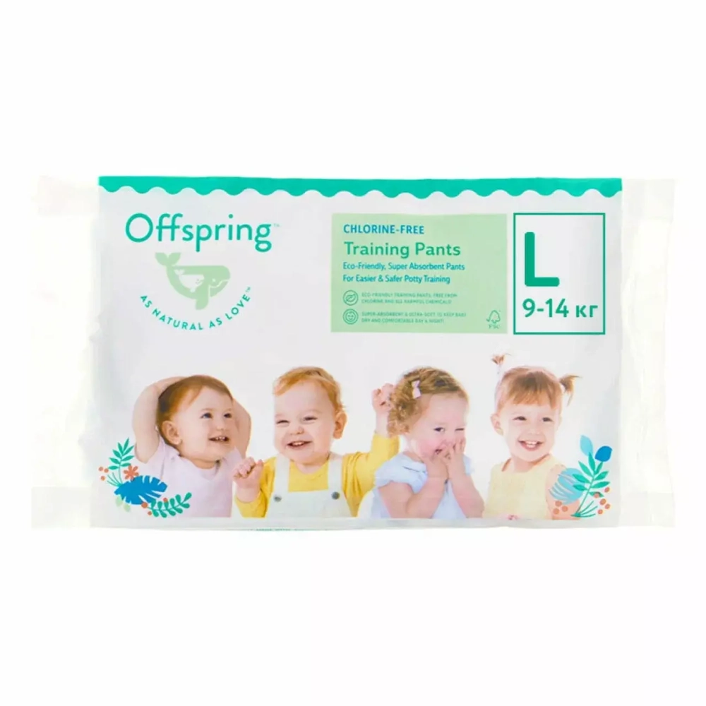 Offspring трусики-подгузники, Travel pack, L 9-14 кг. 3 шт. 3 расцветки