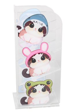 Подставка канцелярская КОКОС 7,5*10,5*21 см 4 отдел. Кэт фан (251882)