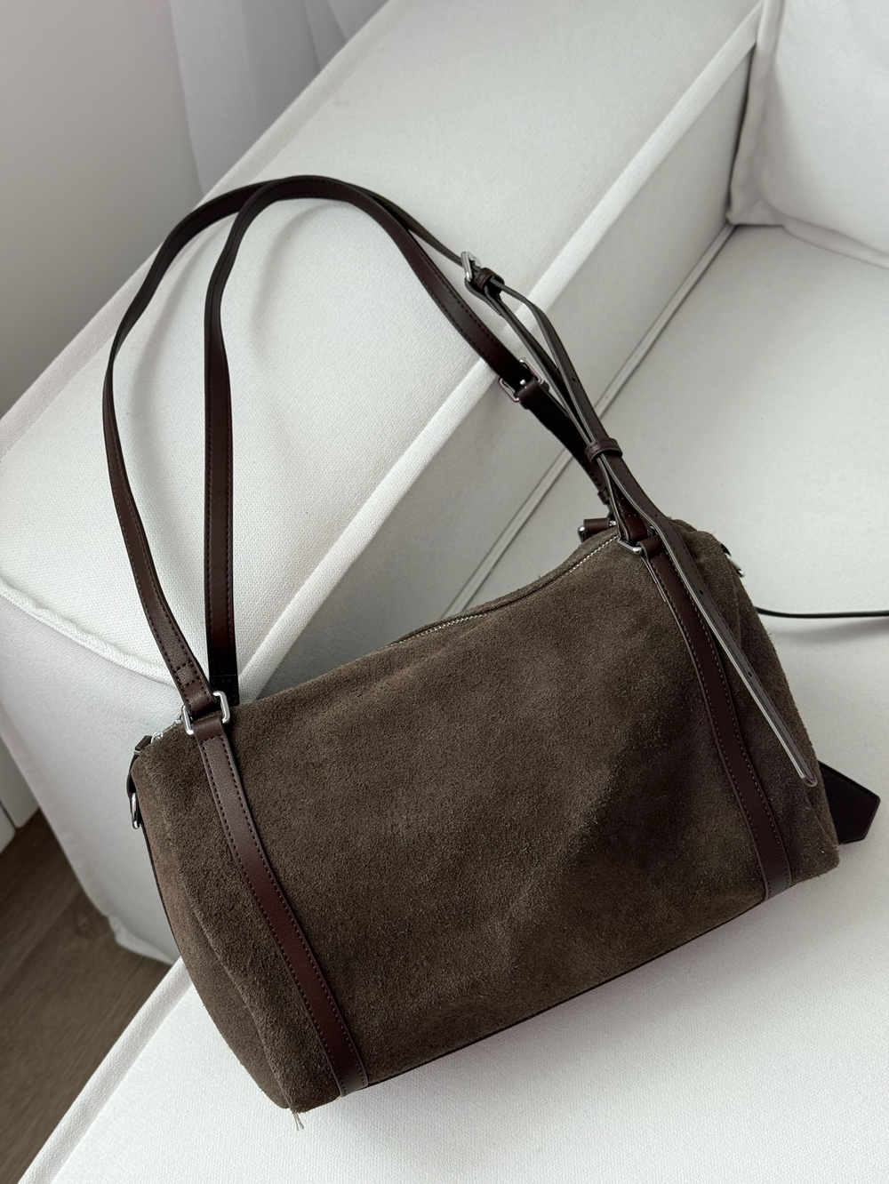 Сумка из натуральной замши