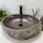 Раковина из речного камня RS-63442 (57*46*16) 0123