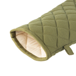 Прихватка-варежка из хлопка оливкового цвета из коллекции essential, 17,5х33 см