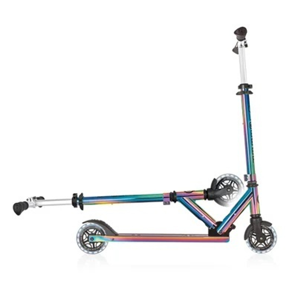 Самокат Globber Flow Element Lights Neochrome разноцветный