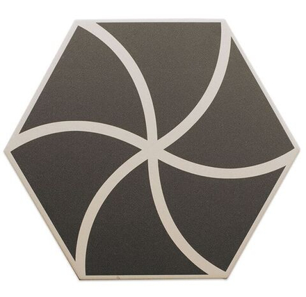 DNA Tiles Fancy Waves Graphite 20x23