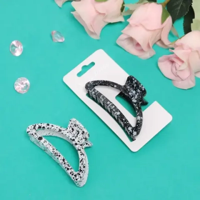 Заколка-краб для волос на блистере «Emily Collection - Samanta», микс 2 цвета, 8.5*5см