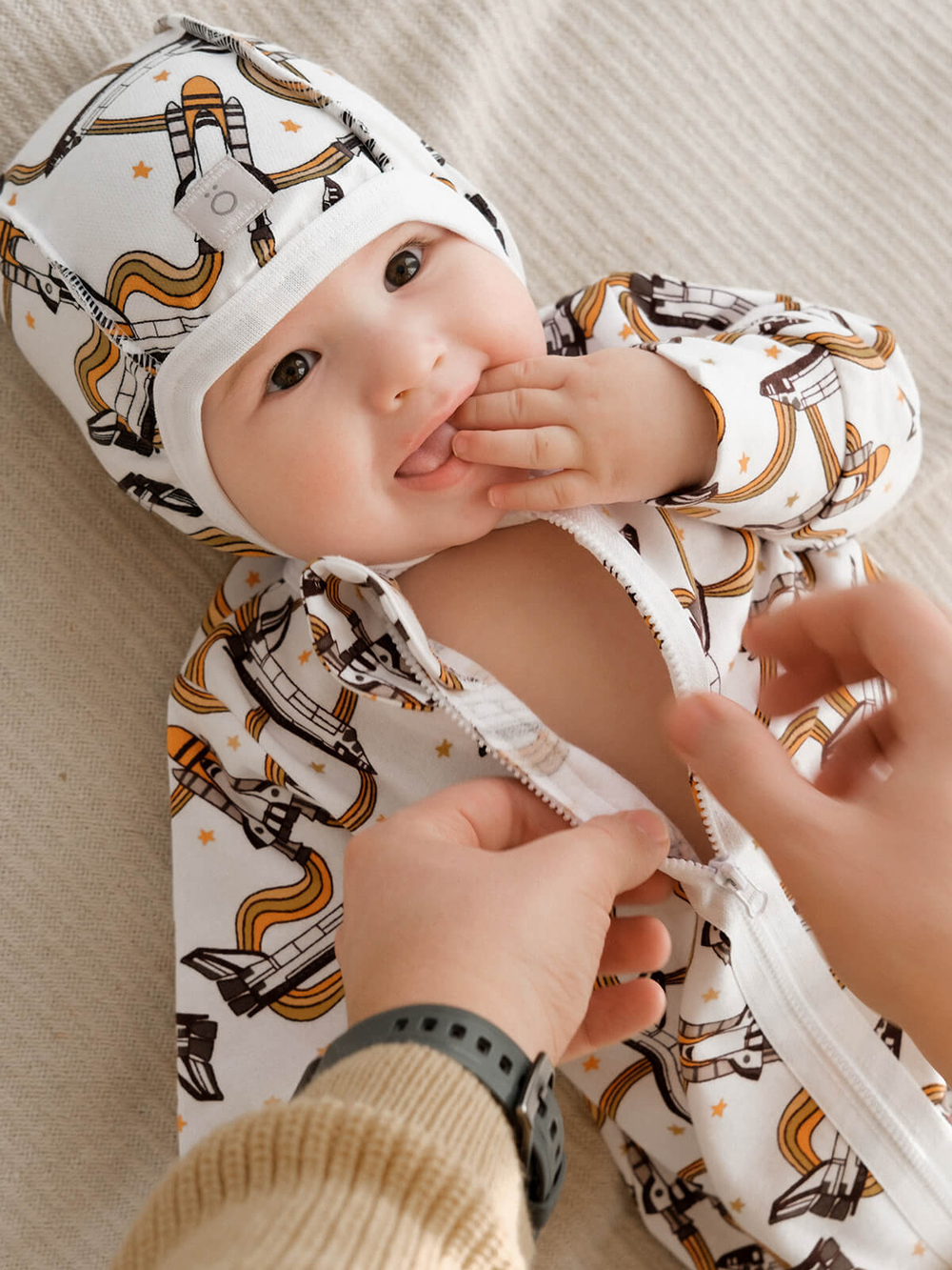 Утеплённый спальный мешок Mjölk Ракеты