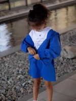 Костюм спортивный для девочки, худи, футболка и юбка