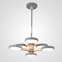 Люстра на штанге TURNA DBL L6 Gray