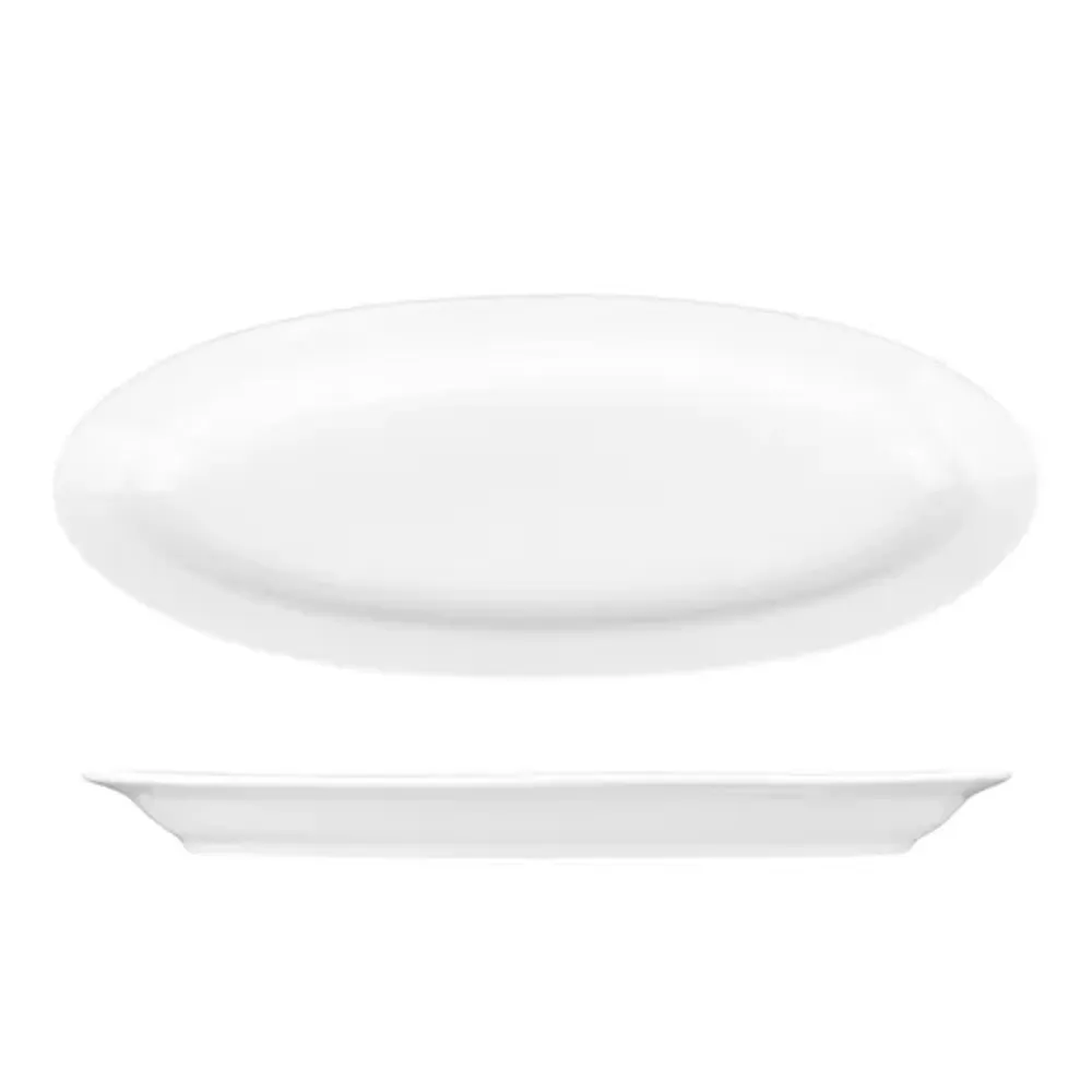 Блюдо овальное 40*16 см белое фарфор P.L. Proff Cuisine [1]