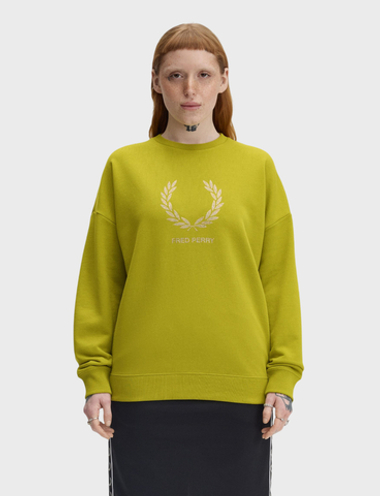 Свитшот FRED PERRY Glitter Print Sweatshirt