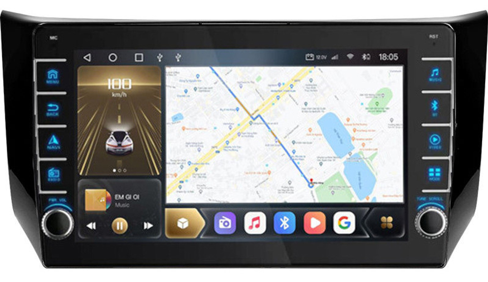 Магнитола для Nissan Sentra/Sylphy B17 2012-2023, Tiida 2015 - Carmedia SF-1666 (кнопки и крутилки) QLed, Android 12, TS10, CarPlay, 4G SIM-слот