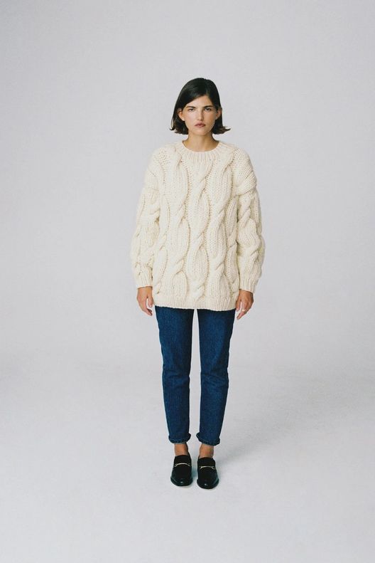 Свитер Лук c фактурным рисунком без горла / Mirstores