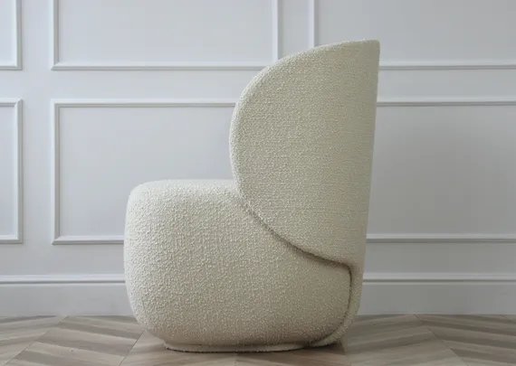 Кресло Ellipse E5.1 (молочный, букле)