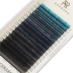 Ресницы Barbara триколор (черно-сине-зеленые) mix