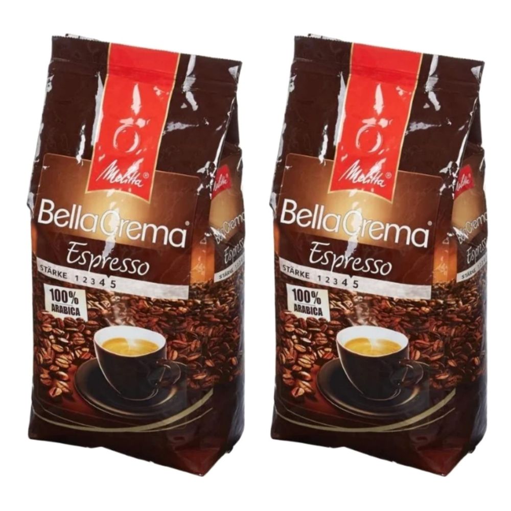 Кофе в зернах Melitta Bella Crema Espresso, 1 кг, 2 шт