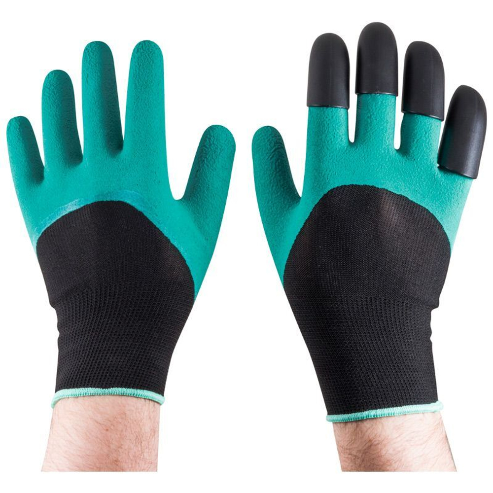 Перчатки садовые с пластиковыми когтями GG-4, размер 9 (L) 003656-SK