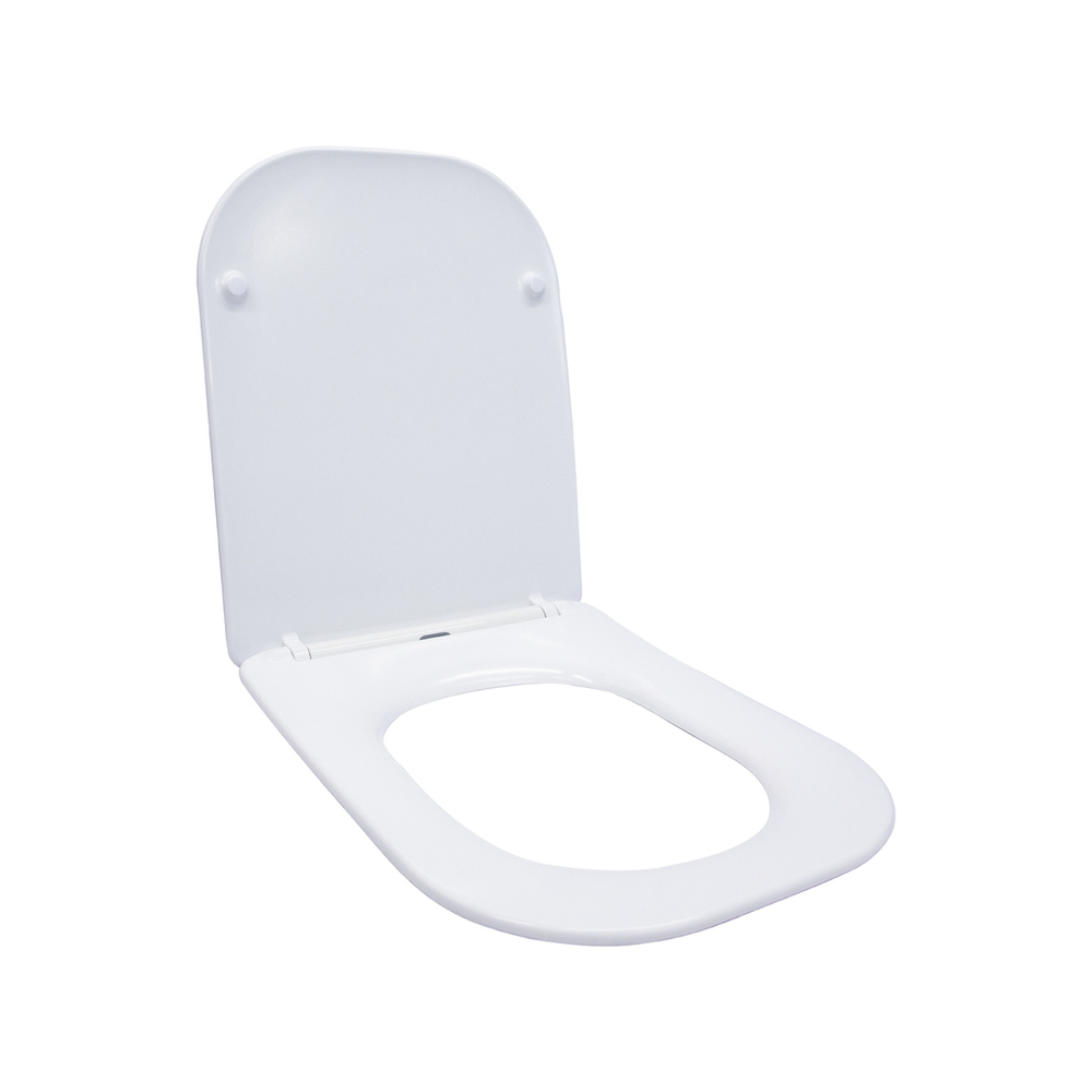 Сиденье для унитаза  WAVE APEKS дюропласт, микролифт, БЕЛЫЙ глянец NEW