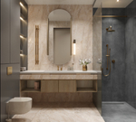 Керамогранит, Arcadia Ceramica, INTERA CREMA, 600x600 мм, карвинг